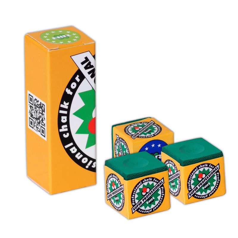 Longoni 3 pcs of Longoni NIR Super Professional Pool cue Billiard Chalk - Green - Image 5